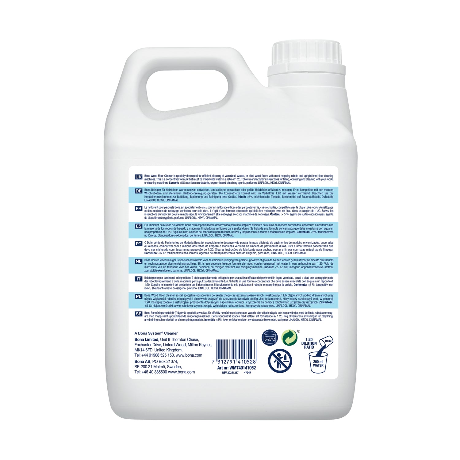 Bona Reinigungskonzentrat für Holzböden 2,5L Zedernholz-Duft