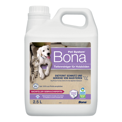 Bona Pet System™ Tiefenreiniger für Holzböden Nachfüllkanister 2,5 L