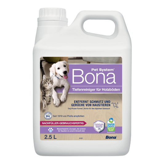 Bona Pet System™ Tiefenreiniger für Holzböden Nachfüllkanister 2,5 L