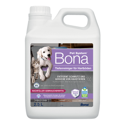 Bona Pet System™ Tiefenreiniger für Hartböden Nachfüller 2,5 L