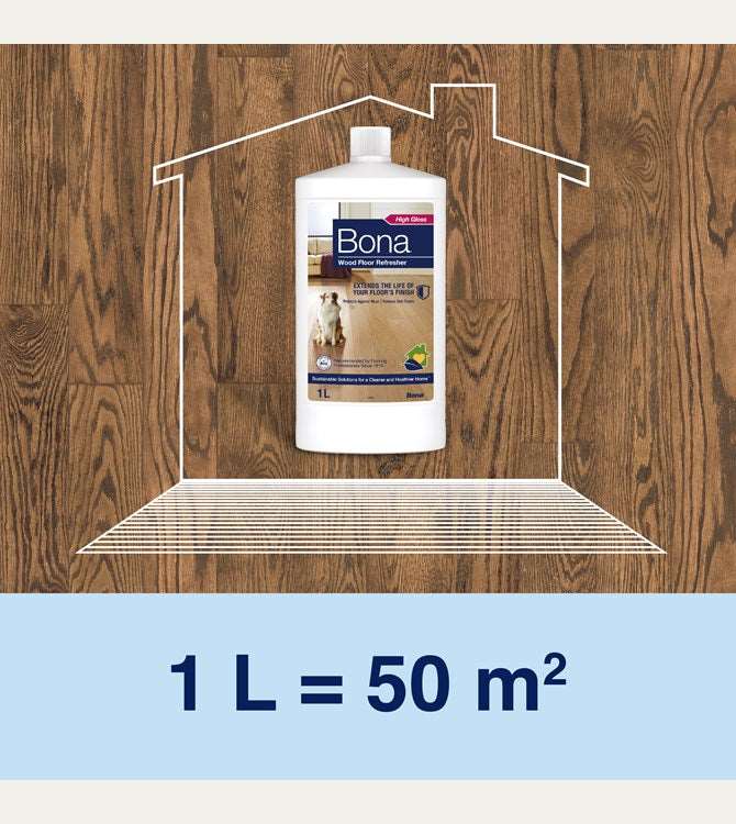Bona Refresher für versiegelte Holzböden 1 L bis 50m2